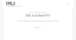 Desktop Screenshot of emltooutlookpst.com